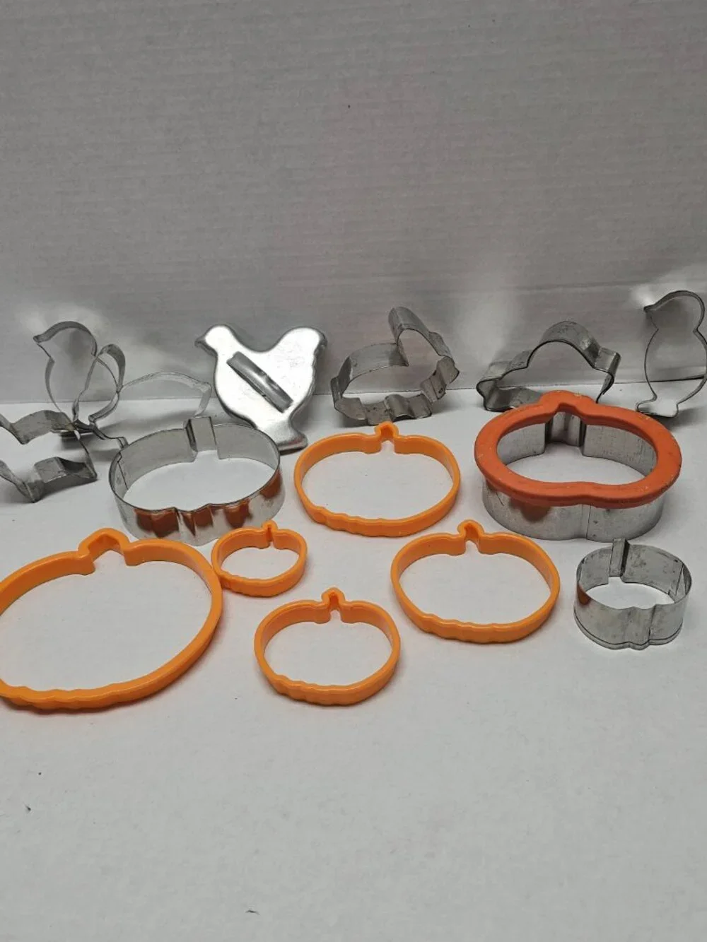 Multi Lot Shape Size Cookie Cutters Pumpkin Chick Duck Rabbit Fish Penguin +